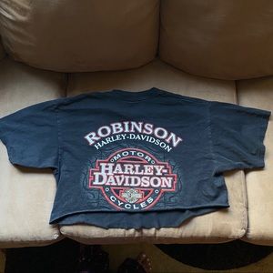 Harley Davidson Double Sided Cropped Tee